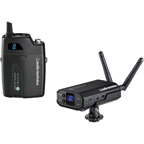 Audio Technica ATW-1701P Kamera için Kablosuz Alıcı Verici Yaka Mikrofon Kiti
