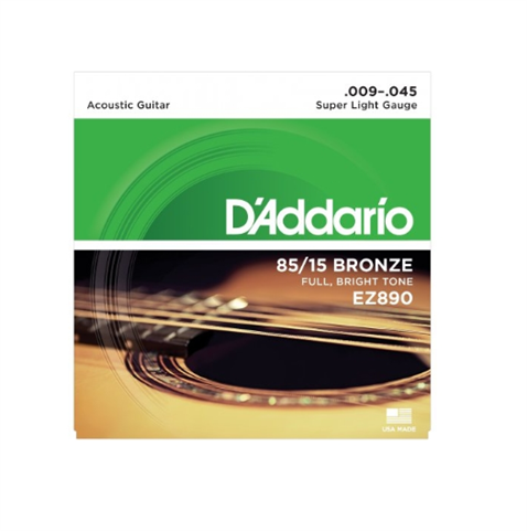 D'Addario EZ890 Super Light Akustik Gitar Teli (09-45)