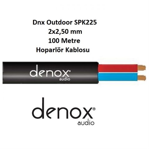 Denox DNX-OUTDOOR SPK225 100 - 2x2,50 mm  Hoparlör Kablosu - 100 Metre