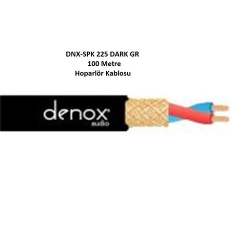 Denox DNX-SPK 225 DARK GR 100 2x2.5 mm Hoparlör Kablosu - 100 Metre