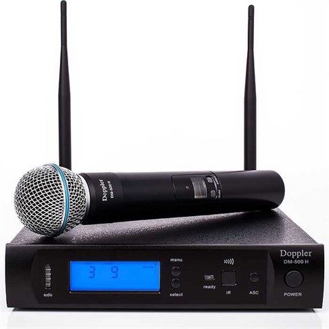 Doppler DM-500H UHF Band Tek El Telsiz Mikrofon