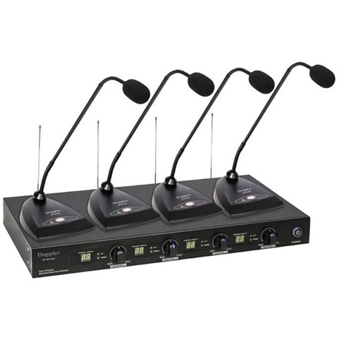 Doppler MTW-444 UHF Band Telsiz Kürsü Tipi Mikrofon Seti