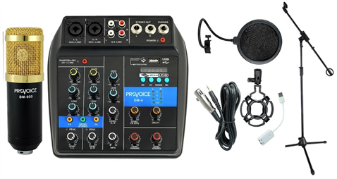 Provoice Audio BM-800 Studyo Siyah Ses Kayıt Baslangıc Paketi