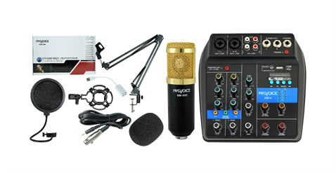 Provoice BM-800 Mikrofon+ Mikser +Stand Stüdyo Kayıt Seti