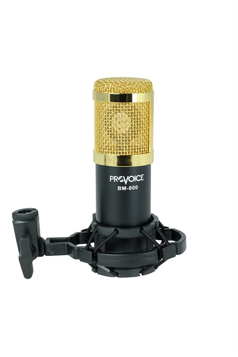 Provoice BM-800 Profesyonel Stüdyo Kayıt Mikrofonu (Siyah)