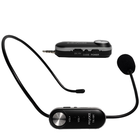 Provoice TK-101 Şarjlı Kablosuz Headset Kafa Mikrofon
