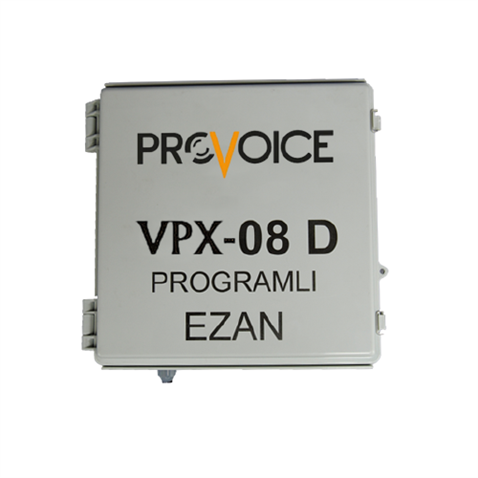 Provoice VPX-08 D Programlı 80 Watt Anfili Ezanmatik