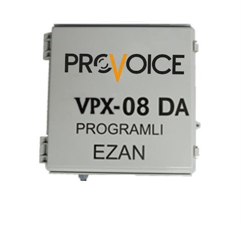 Provoice VPX-08 DA Güneş Panelli Akülü Ezan Saati