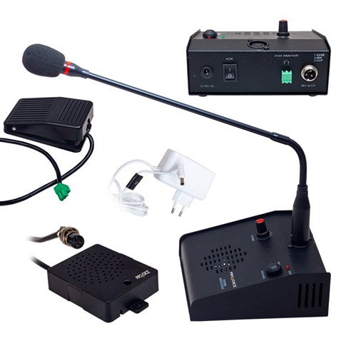 Provoice VPX 11-GP Tak-Çalıştır Pedallı Gişe Konuşma Seti