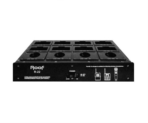 Roof R-22 Kablosuz Yaka Mikrofon için 12'li Şarj Ünitesi