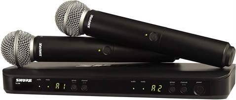 Shure BLX288E/SM58 Kablosuz Çift El Mikrofon Seti