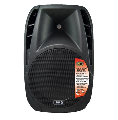 West Sound TKS 12 AC 12 inç 250 Watt Taşınabilir Ses Sistemi